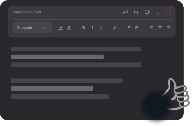 Afficher, modifier ou exporter votre résultat en quelques clics. 